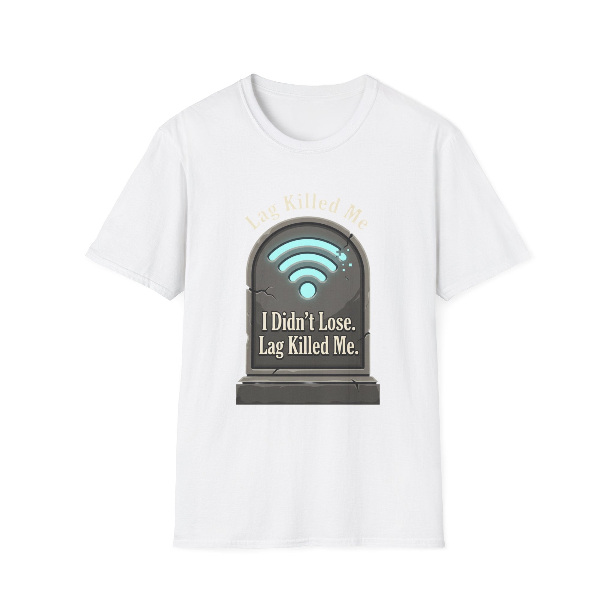 Gamer T-Shirt — “I didn’t lose, lag killed me” Funny Gaming Tee